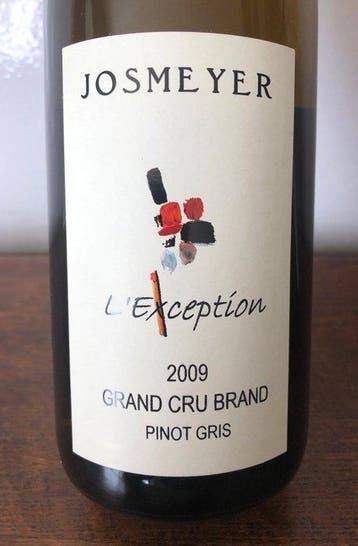 2009 Josmeyer Exception Pinot Gris Brand - Elzas Grand