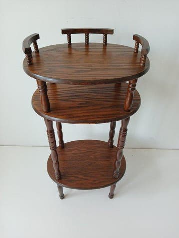 Bijzettafel - Eik - Vintage - Jaren 60