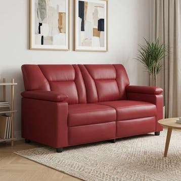 vidaXL bank / zetel Wijnrood 171 x 85 x 93 cm Kunstleer, Verzenden, Nieuw