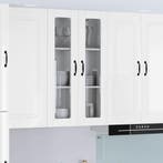 vidaXL Keukenkast aan de muur Lucca Hoogglans Wit 60 x 31 x, Verzenden, Nieuw