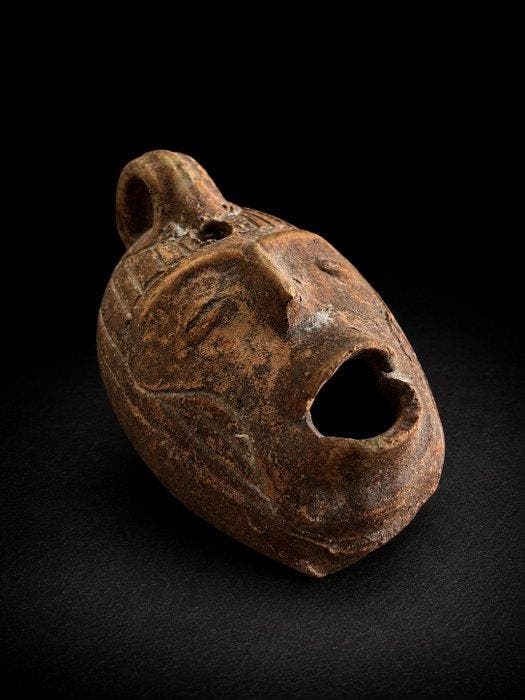 Nariño/Cupulí 6e tot 9e eeuw na Chr. Terracotta Lamp - 10 cm, Antiquités & Art, Antiquités | Autres Antiquités