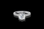 Ring - 14 karaat Witgoud - 2.29ct. tw. Diamant (Lab-grown) -