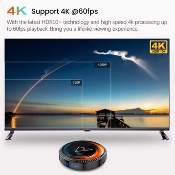 W2 TV Box Mediaspeler - Android 11 Kodi 4K - 4GB RAM - 64GB, TV, Hi-fi & Vidéo, Accessoires de télévision, Verzenden