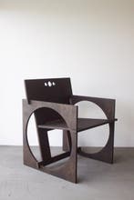 Edoardo Lietti Studio - Fauteuil - Sedia Tonda - Noir - Bois