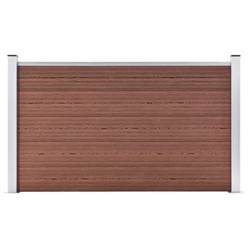 vidaXL Schutting 180x105 cm HKC bruin, Verzenden, Nieuw