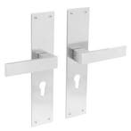 Deurklink Amsterdam met schild 250x55x2mm cilindergat 55m..., Ophalen of Verzenden, Nieuw, Klink of Kruk