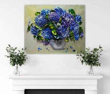 Bajor Kinga - Hydrangeas, Antiek en Kunst