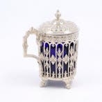 Art-Nouveau Mosterdpot - Frankrijk 1900-1910 - Pot - Argent