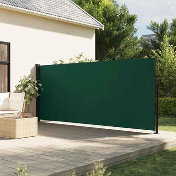 vidaXL Tuinscherm uittrekbaar 180x600 cm donkergroen, Verzenden, Nieuw