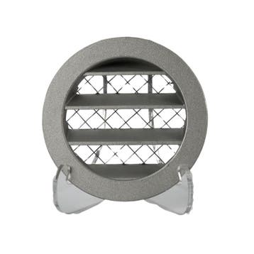Rond buitenluchtrooster aluminium Ø 80mm met grofmazig gaas, Verzenden, Nieuw