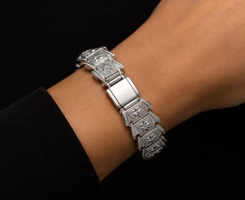 Zonder minimumprijs - Armband Zilveren armband van 925 met, Nieuw