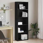 vidaXL Boekenkast 60x30x189 cm spaanplaat zwart eikenkleurig, Verzenden, Nieuw