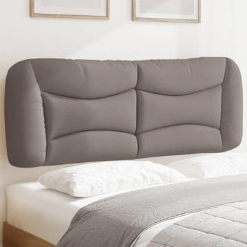 vidaXL Hoofdbordkussen Hvar 120 cm stof taupe, Verzenden