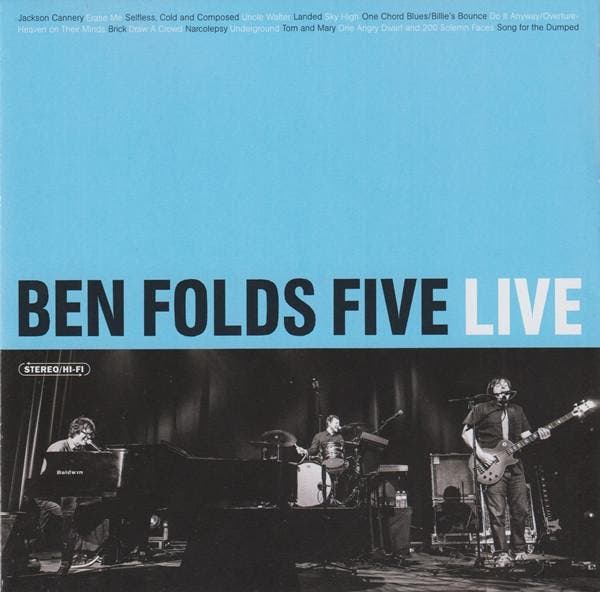 Ben Folds Five - Ben Folds Five Live, Cd's en Dvd's, Cd's | Pop, Gebruikt, Verzenden