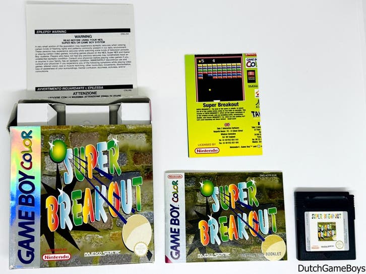 Gameboy Color - Super Breakout - EUR, Games en Spelcomputers, Games | Nintendo Game Boy, Gebruikt, Verzenden