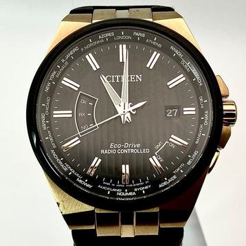 Citizen - Eco-Drive Radio Controlled - World Time Black Dial