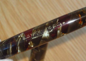 Parker - Vacumatic Junior (first generation) Marbled Emerald, Nieuw