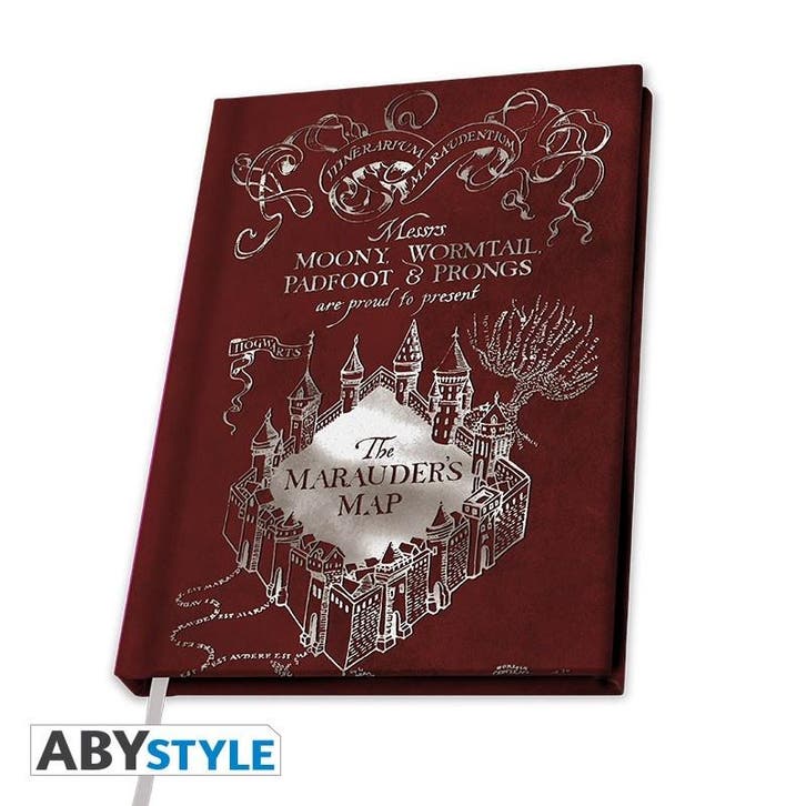Harry Potter Marauders Map A5 Notebook, Verzamelen, Harry Potter, Nieuw, Ophalen of Verzenden