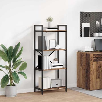 vidaXL Boekenplank Oud Hout 56 x 34 x 133,5 cm Bewerkt hout, Verzenden