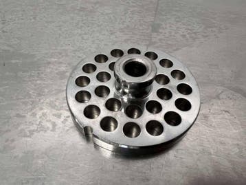 Plaque en acier inoxydable pour hachoir taille 10/12 8 mm, Verzenden