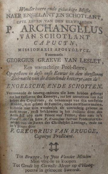varia - 2 hagiografieën uit Brugge - 1686-1719