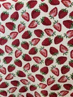 Hoogwaardige gobelinstof - aardbeien - Textiel - 280 cm -