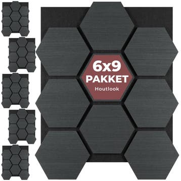 Akoestische panelen Sonic Shield houtlook - zwarte eik, Verzenden