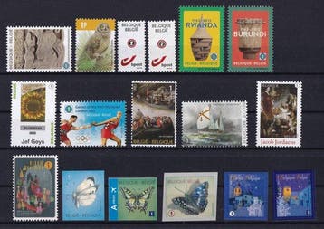 België 2012 - gedeeltelijke jaargang - frankeerwaarde
