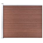 vidaXL Schuttingpaneel 175x146 cm HKC bruin, Verzenden, Nieuw