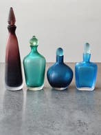 Venini - Vase en forme de bouteille (4) - Verre de Murano -
