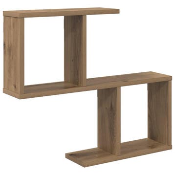 vidaXL Wandplank Artisanaal eiken 60 x 12 x 50,5 cm Bewerkt, Verzenden