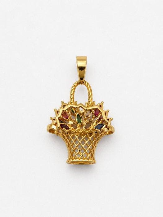 Hanger - 18 karaat Geel goud, Bijoux, Sacs & Beauté, Bijoux anciens