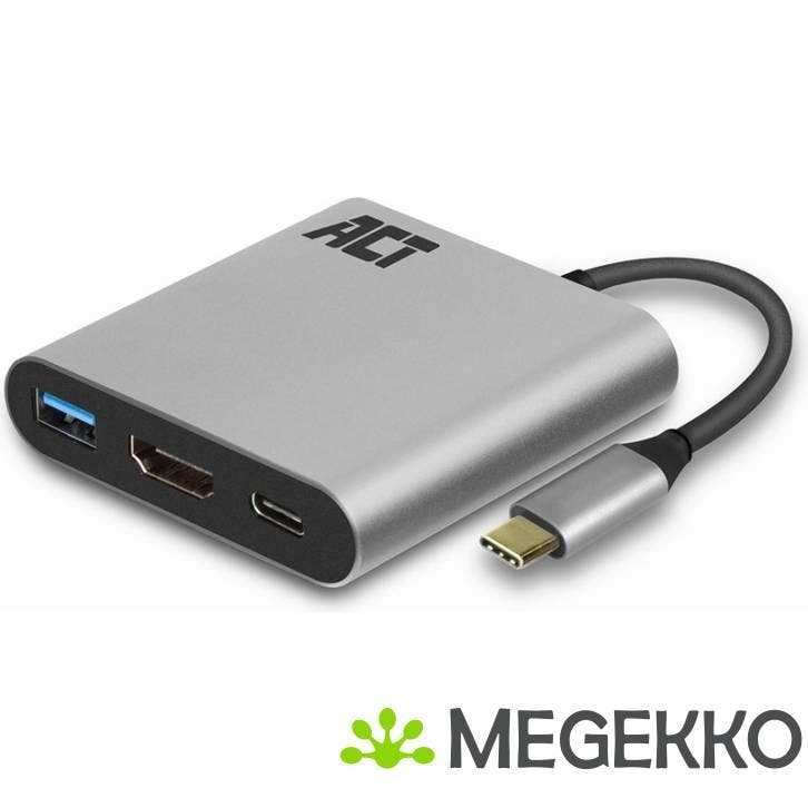 ACT USB-C naar HDMI female multiport adapter met PD, Computers en Software, Windows Laptops, Nieuw, Verzenden