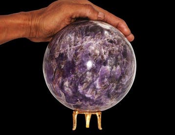 Grote 4,2 kg Blauwe Amethist Display Crystal Edelsteenbol -