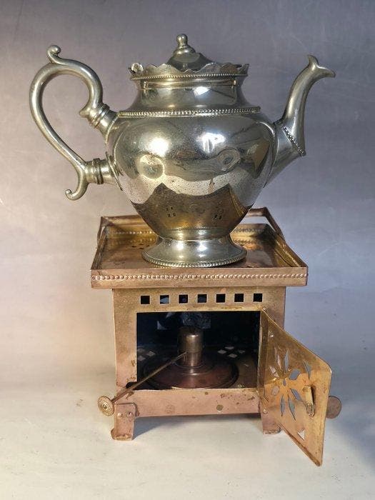 Rechaud (2) - Messing, Metaal - Kerosine-olie rechaud, Antiquités & Art, Antiquités | Ustensiles de cuisine