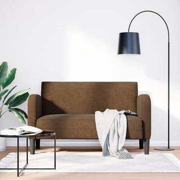 vidaXL Loveseat bank / zetel 110 cm kunstleer bruin, Verzenden, Nieuw