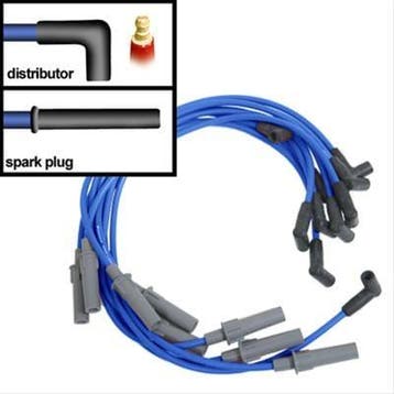 Bougiekabels Dodge/Jeep trucks rood/blauw, Ophalen of Verzenden