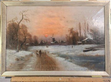 Nils Hans CHRISTIANSEN (1850-1922) - Paysage du Nord sous la