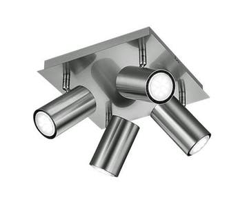 Trio MARLEY plafondspot | GU10 Fitting | nikkel mat | 24 x 2, Verzenden