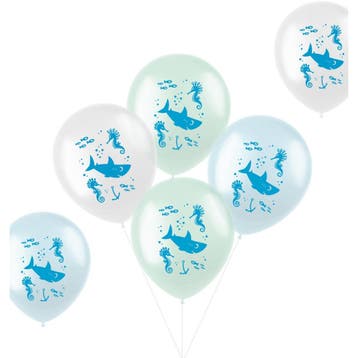 Ballonnen Onder De Zee 33cm 6st, Hobby en Vrije tijd, Feestartikelen, Verzenden, Nieuw