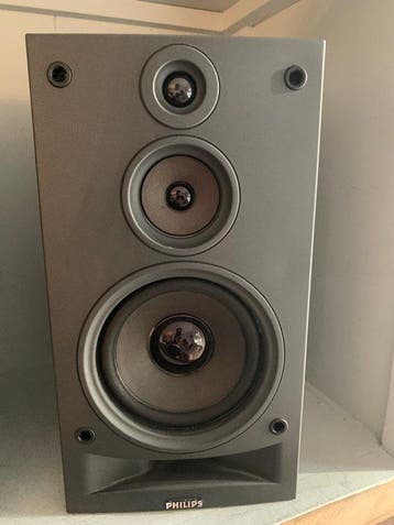 Philips Vintage Bookshelf Speakers - Compact en Krachtig -, Nieuw