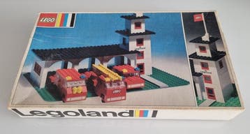 Lego Set - Legoland - Vintage 3 sets - Police Heliport, Fire