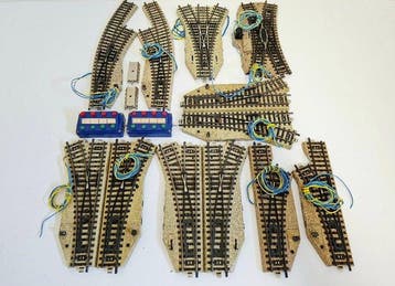 Märklin H0 - Modeltreinsporen (16) - Normale- bocht- kruis-, Hobby & Loisirs créatifs