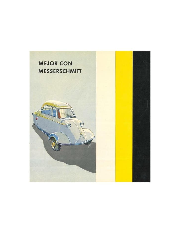 1955 MESSERSCHMITT KR 200 BROCHURE SPAANS, Livres, Autos | Brochures & Magazines