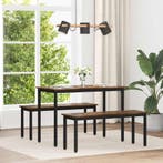 vidaXL Eettafels 110 x 100 x 75 cm METAAL, Huis en Inrichting, Tafels | Eettafels, Verzenden, Nieuw