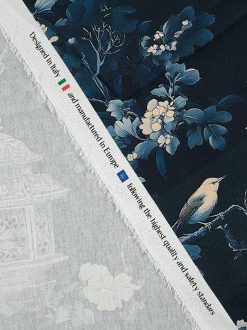 TexStilArt - 5,80 x 1,50 meter Indigo Garden - Exclusief
