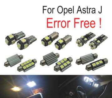 Kit 9 Ampoules Led Intérieur Pour Opel Astra J Vauxhall Opc, Verzenden