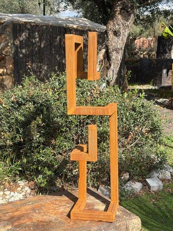 Ana Lucia B.M - Sculpture Corten - XL - No Reserve