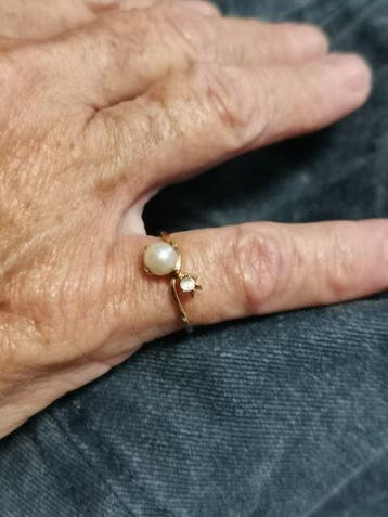 Zonder minimumprijs - Ring - 18 karaat Geel goud Parel - Jij, Nieuw