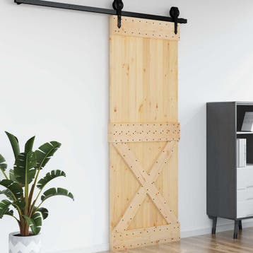 vidaXL Deur NARVIK 85 x 210 cm Massief Pine Hout, Doe-het-zelf en Bouw, Deuren en Vliegenramen, Verzenden, Nieuw